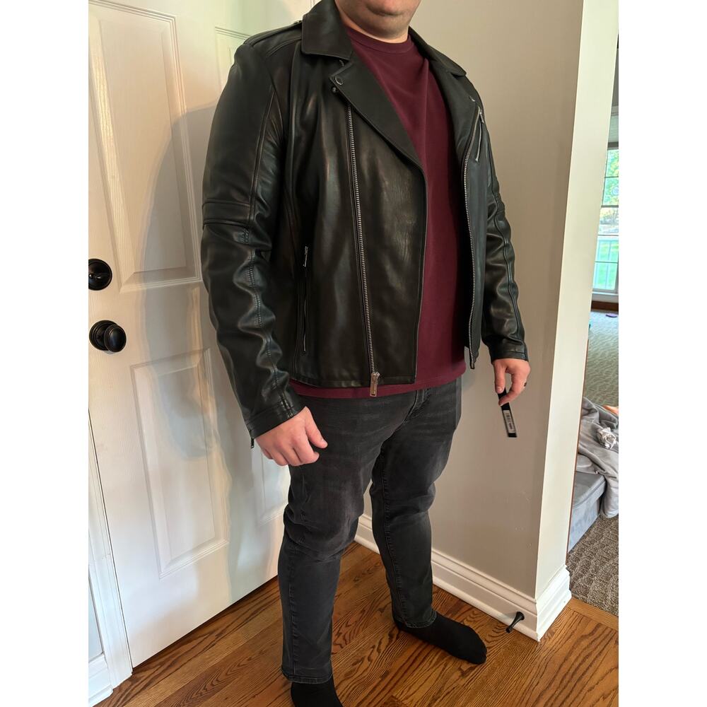 Karl Lagerfield Men Leather Jacket